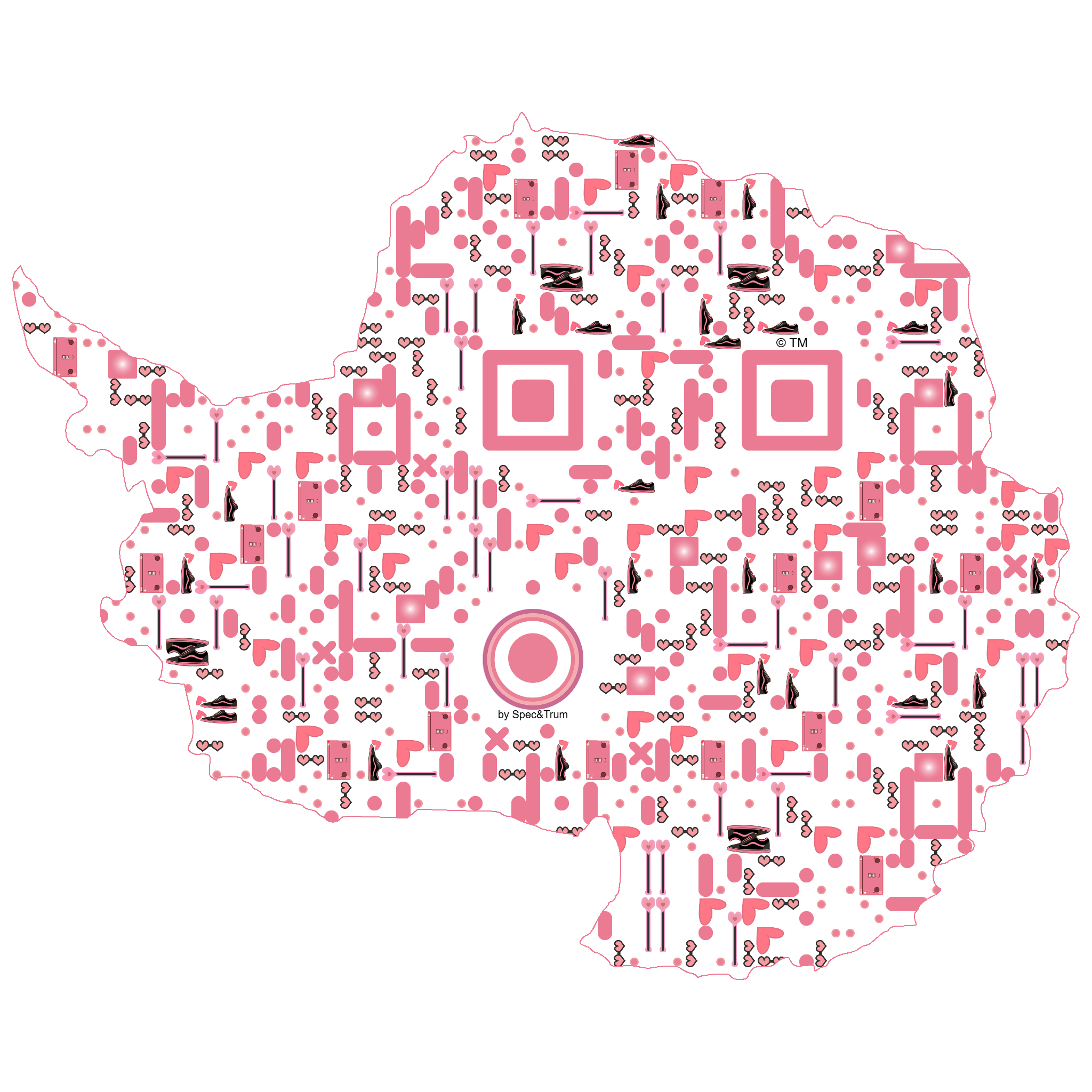 Symbolic digital artefact representing Antarctica cultural identity through pixel-based visual structure.