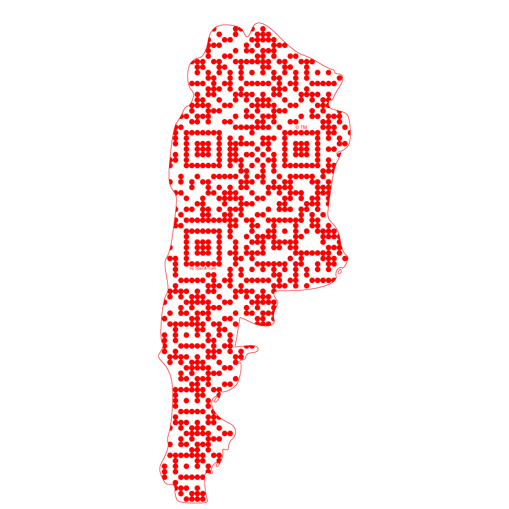 Symbolic digital artefact representing Argentina cultural identity through pixel-based visual structure.