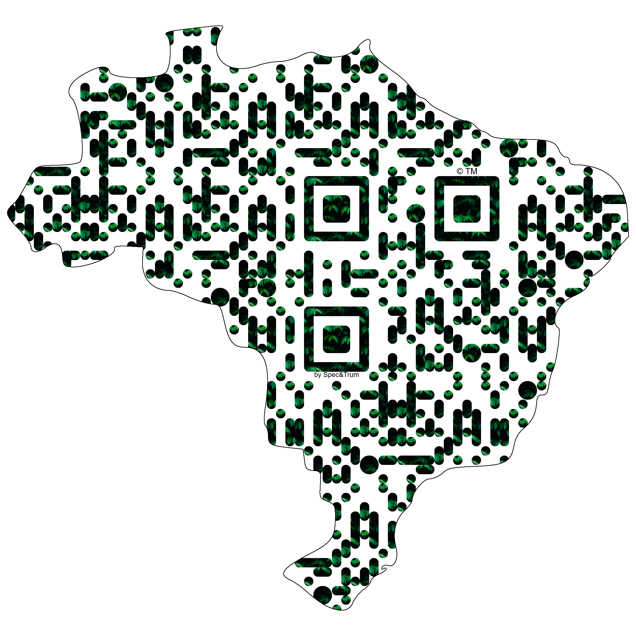 Symbolic digital artefact representing Brazil cultural identity through pixel-based visual structure.