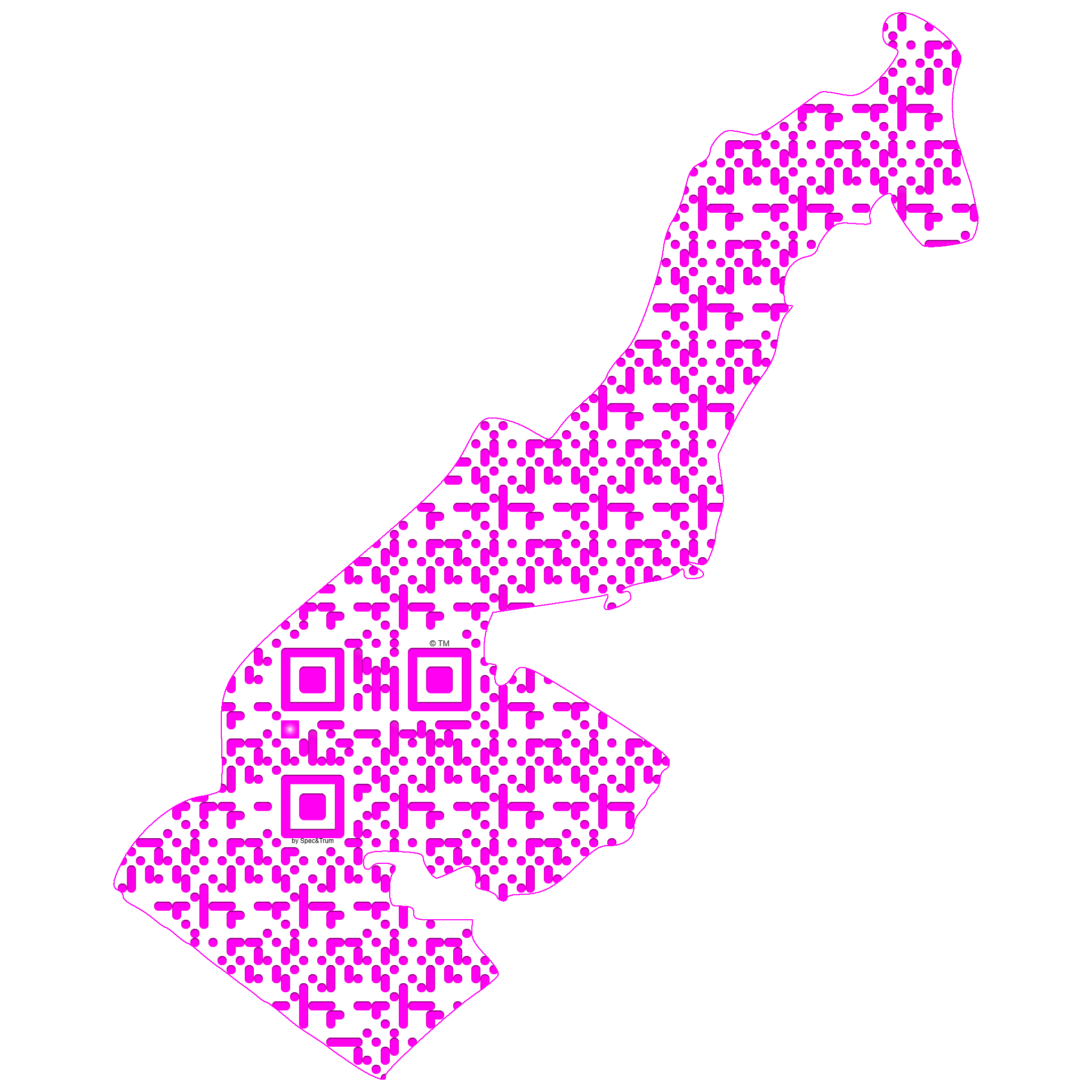 Symbolic digital artefact representing Monaco cultural identity through pixel-based visual structure.