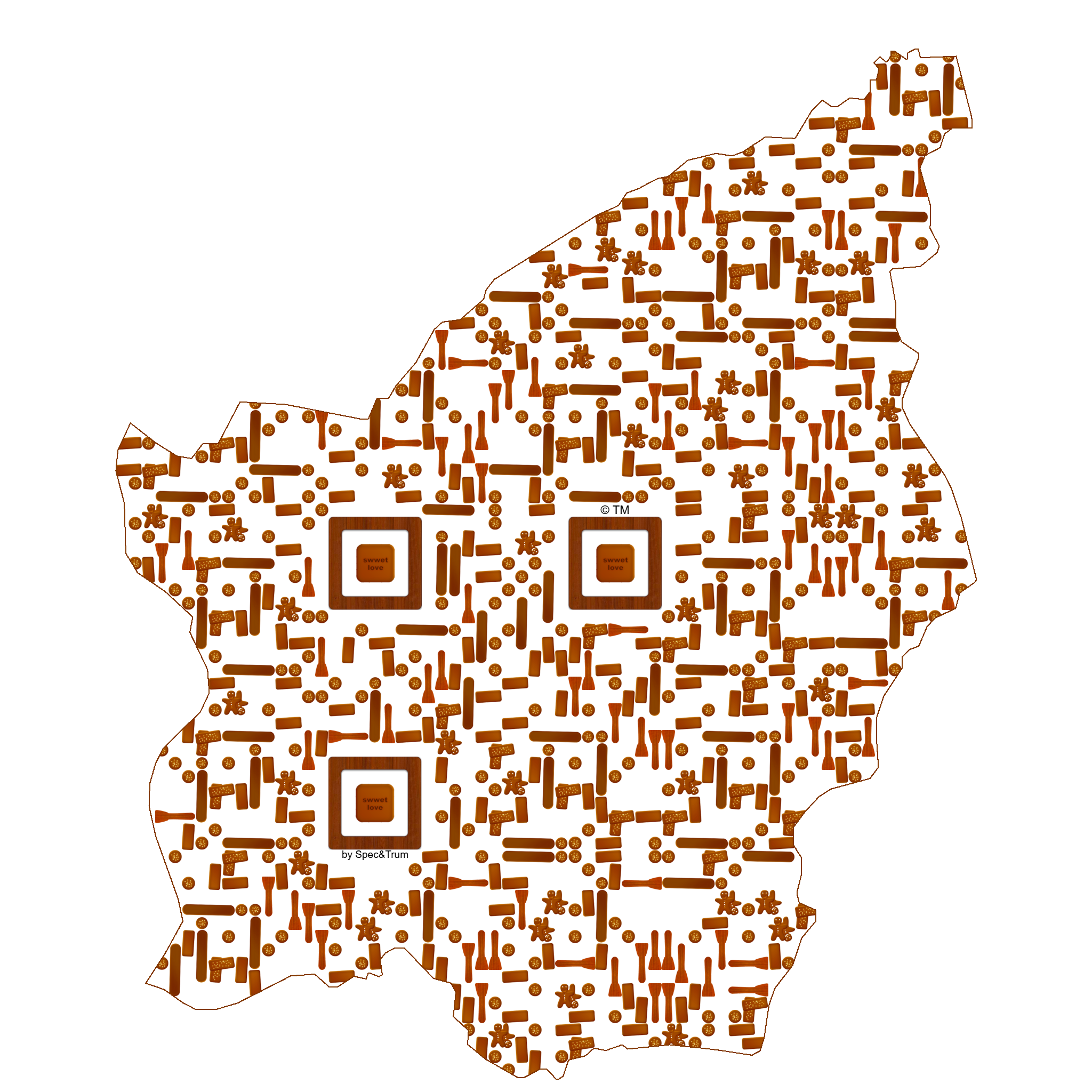 Symbolic digital artefact representing San Marino cultural identity through pixel-based visual structure.